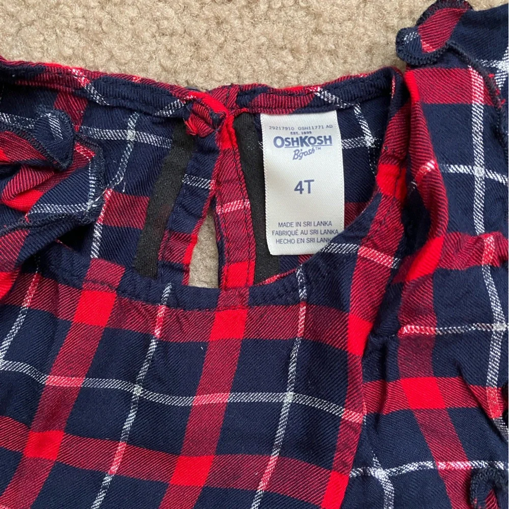 Osh Kosh plaid dress, size 4T